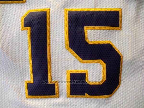 Maglia Los Angeles Lakers Metta World Peace #15 Bianco